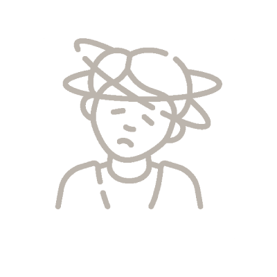 Icon erschöpft überfordert